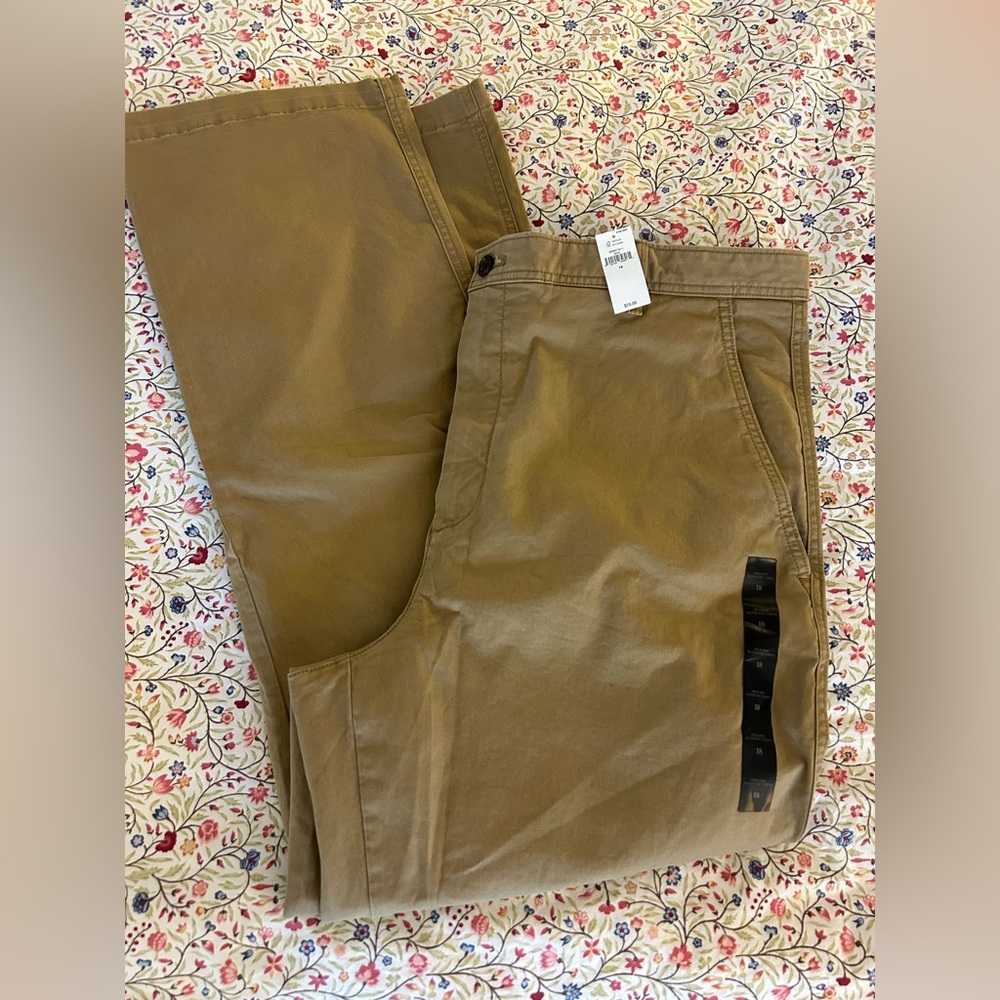 Banana Republic Women’s Camel Tan Chino High Rise Pants New NWT 18